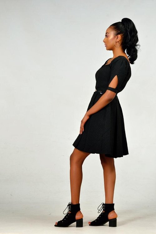 Vneck-mini-dress - View 2