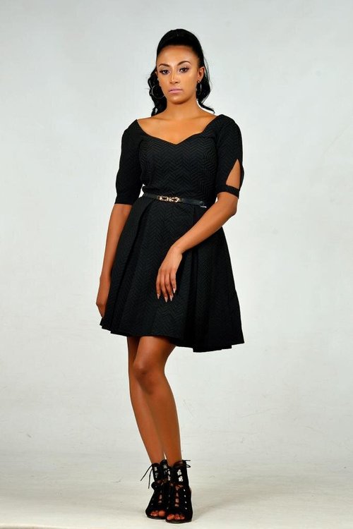 Vneck-mini-dress - View 4
