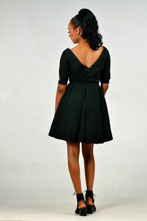 Vneck-mini-dress - View 5