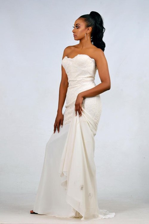 Bandeau Bridal Dress - View 3