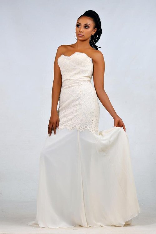 Bandeau Bridal Dress - View 5