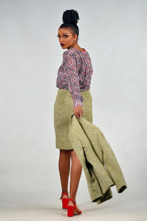 blouse-skirt-jacket-tweed - View 2