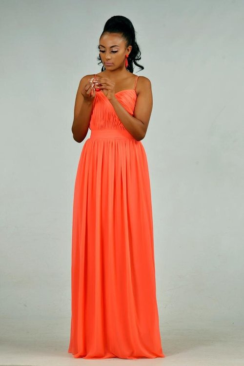 cami-ruched-coral - View 1