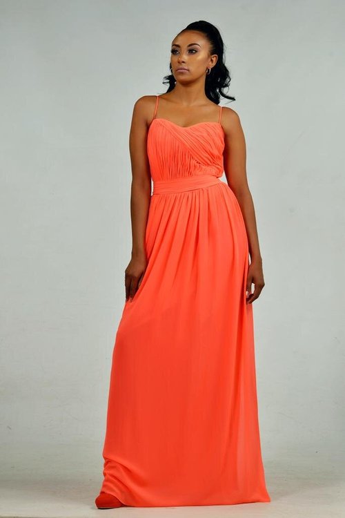 cami-ruched-coral - View 5