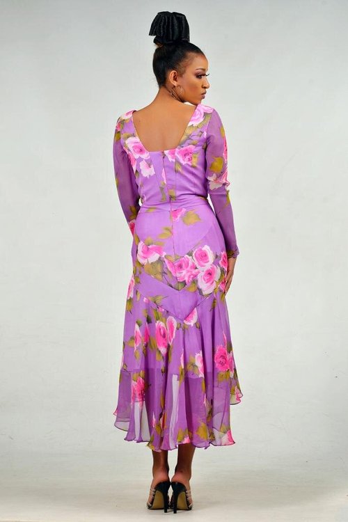 Midi Dress Floral Print - View 3