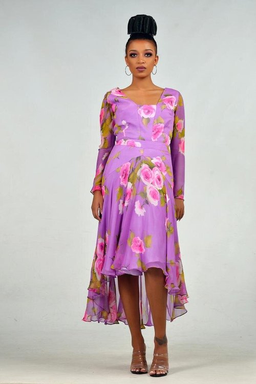 Midi Dress Floral Print - View 4