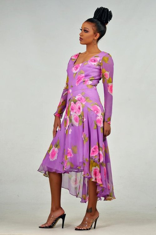 Midi Dress Floral Print - View 7
