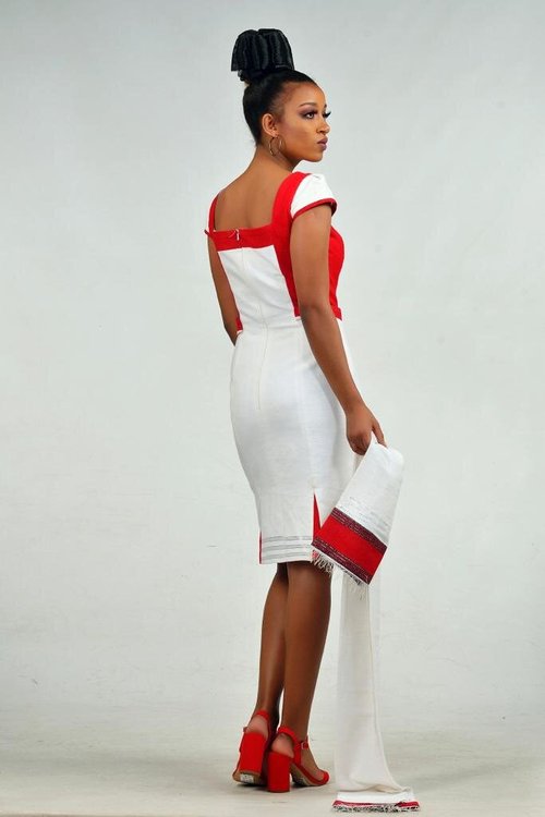 midi-dress-red-white - View 4