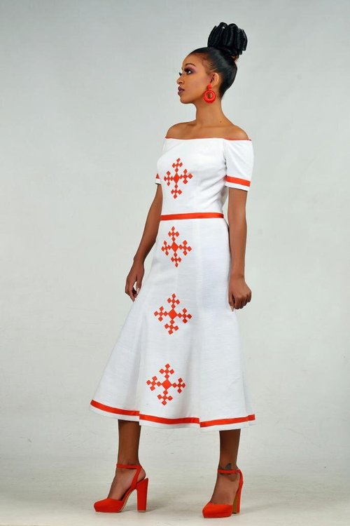 off-shoulder-midi-dress-traditional-lasercut - View 7