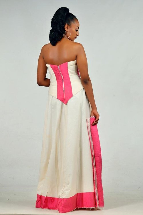 pink-bandeau-dress - View 2