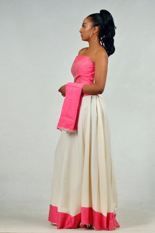 pink-bandeau-dress - View 3