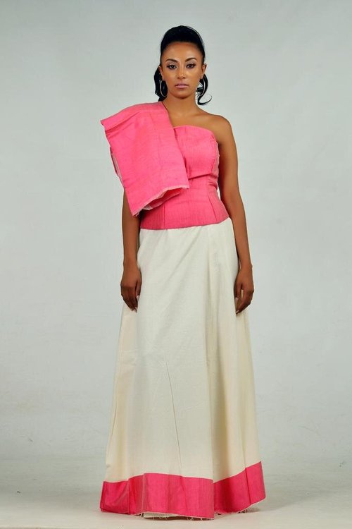 pink-bandeau-dress - View 9