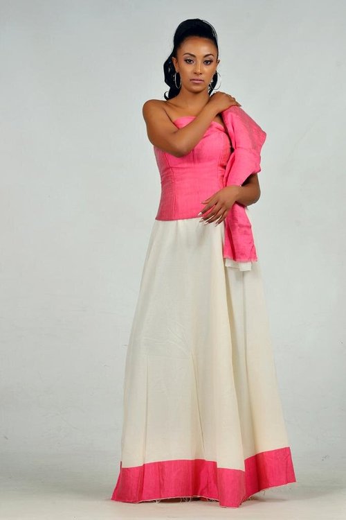 pink-bandeau-dress - View 10