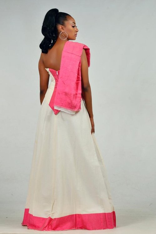 pink-bandeau-dress - View 12