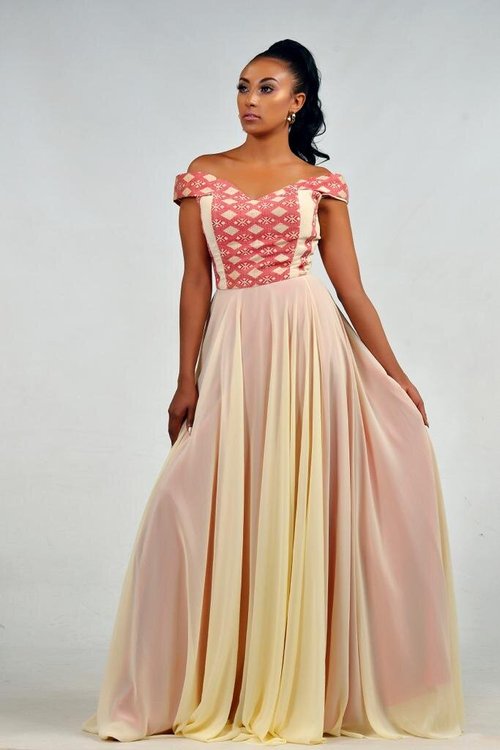 v-neck-traditional-ethiopian-dress - View 4