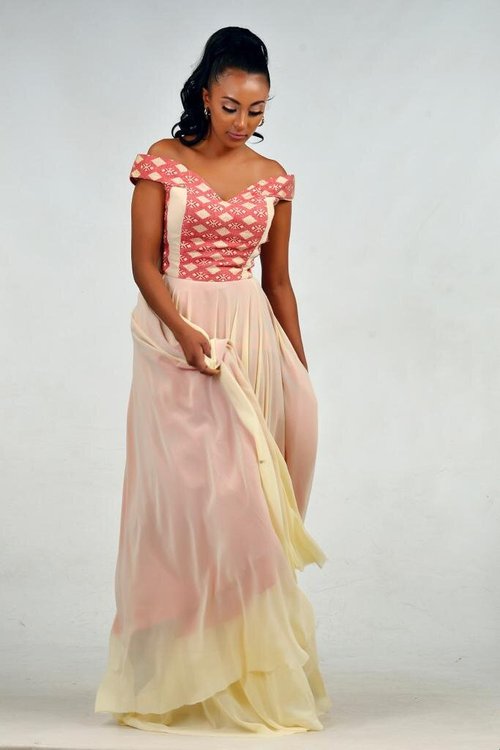 v-neck-traditional-ethiopian-dress - View 5