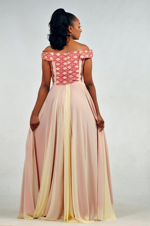 v-neck-traditional-ethiopian-dress - View 7