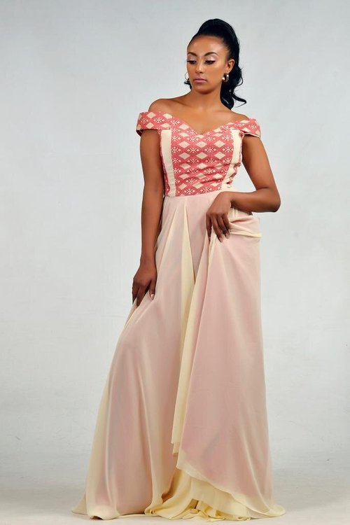 v-neck-traditional-ethiopian-dress - View 8