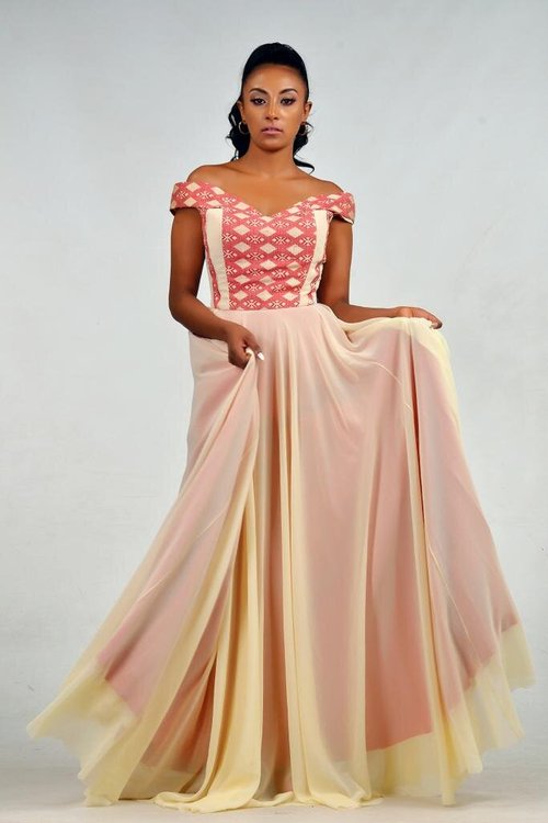 v-neck-traditional-ethiopian-dress - View 10